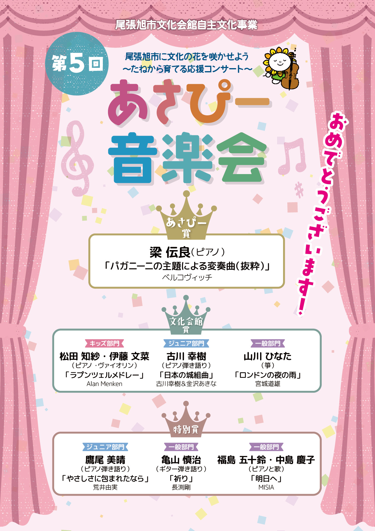 あさぴー音楽会結果発表1